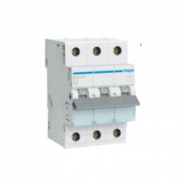 Hager 3-п. C 10A (6kA) 3M (A) (MCN310)