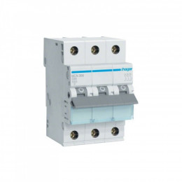 Hager 3-п. C 6A (6kA) 3M (B) (MCN306)