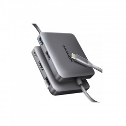 AXAGON USB-C to 2xUSB-A + HDMI + RJ45 + PD 100W 0.2m grey (HMC-5HL)