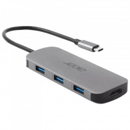 Acer USB-C 7-in-1 3xUSB 3.2 + HDMI + USB-C + PD + SD gray (HP.DSCAB.018)