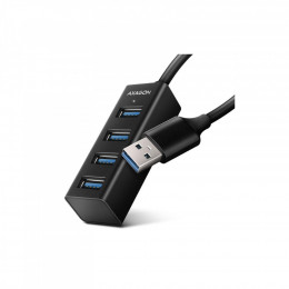 AXAGON USB 3.1 to 4xUSB 3.0 0.2m black (HUE-M1A)