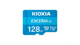 KIOXIA Exceria G3 microSDXC 128GB Class 10 UHS-I + SD адаптер (LMEX3L128GG2)