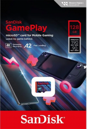 SDXC 128GB SanDisk GamePlay A2 V30 V30 (SDSQXAA-128G-GN6XN)
