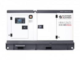Konner&Sohnen KS 35-3BES, 230/400В, 35/32кВА, 3 фази, передстартовий підігрів, ATS, IP54, двигун Baudouin, 877кг