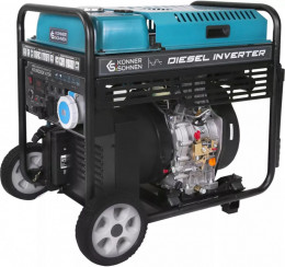 Konner&Sohnen KS 9500IDE ATSR, 230В, 9.5кВт, АВР(ATS), електростартер, 130кг