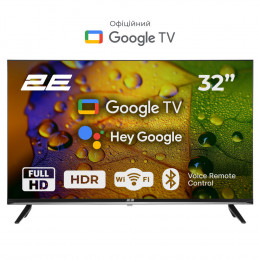 2E LED FHD 60Hz Smart Google TV Black (2E-32A07KF)