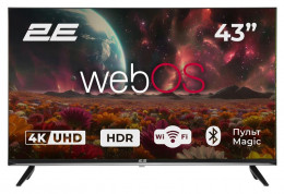 2E LED 4K 60Hz Smart WebOS Black (2E-43A07KUW)
