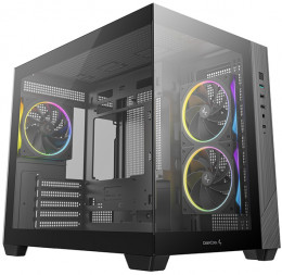 Deepcool CG330 3F Black with window (R-CG330-BKNGM3-G)