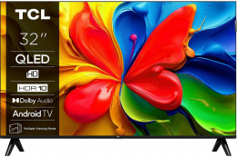 TCL QLED HD 60Hz Smart Android TV Black (32S4K)