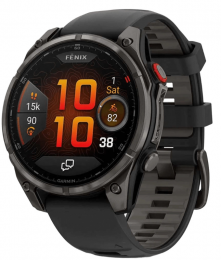 Garmin Fenix 8 Pro 47 mm AMOLED Carbon Gray DLC Titanium with Black/Pebble Gray (010-03198-00) EU