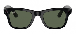 Смарт-окуляри Ray-Ban Meta Wayfarer Gen 2 Large Shiny Black Frame / G-15 Green Lenses (RW4012 601/71 53-22)