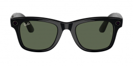 Смарт-окуляри Ray-Ban Meta Wayfarer Large Shiny Black / G-15 Green (RW4008 601/71 53-22)
