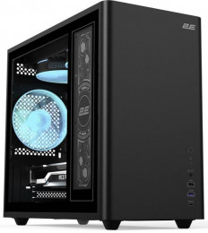 2E Credo Plus V350BG Black with window (2E-V350BG)