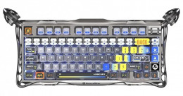 GravaStar Mercury K1 Pro 80keys / GravaStar x Kailh Speedy Mint  /BT/WL/USB / Interstellar Silver (GSK1PRO_S_CGRY)