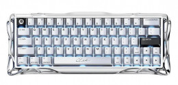GravaStar Mercury V60 Pro 60keys / GravaStar Blackcore / USB-A / 8k,RGB / Chrome Silver (GSV60PRO_XTAL_SLV)