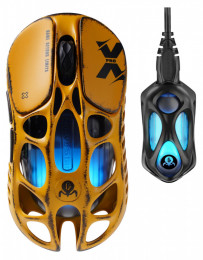 GravaStar Mercury X Pro / 8K, BT/WL/USB-A / RGB / Battle-Worn Yellow (GS_X_PRO_YLW)