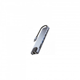 Media-Tech USB-C 8-in-1 HDMI 4K/2xUSB-A/2xUSB-C/RJ45/SD/TF/PD 100W USB3.1 (MT5046)