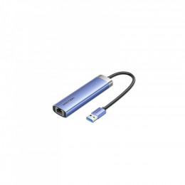 Vention USB 3.0 to USB 3.0x3/RJ45/Type-C Hub Blue Aluminum Alloy 5-in-1 (TGFSB)
