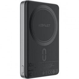 Acefast Magnetic M12 10000mAh 20W Qi-15W Black (6974316283393)