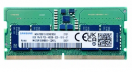 Samsung SODIMM DDR5 8Gb 1Rx16 PC5-4800B-SC0-1010-XT M425R1GB4BB0-CQK0L
