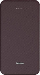 Hama 20000 мА·год, USB-C/USB-A, plum (00201715)