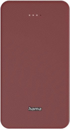 Power Bank Hama 20000 мА·год, USB-C/USB-A, red (00201717)