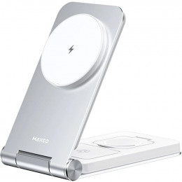 Maxco Wireless Charger 3-in-1 15W Grey (MW08)