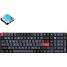 Keychron K17 PRO Gateron MX 2.0 Blue QMK Hot-swap Wireless/Bluetooth/USB-А UA Black (K17P-H2-UA)