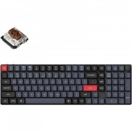 Keychron K17 PRO Gateron MX 2.0 Brown QMK White Led Wireless/Bluetooth/USB-А UA Black (K17P-A3-UA)