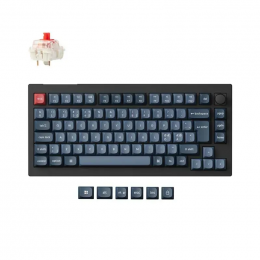 Keychron V1 Max 84Key, Gateron Jupiter Red, WL/BT/USB-A, QMK, Hot-swap, Knob, EN/UKR, RGB (V1MD1_KEYCHRON)
