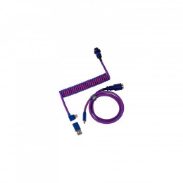 USB 2.0 AM to USB-C 1.08m Premium Coiled Aviator Angled purple Keychron (CAB3_KEYCHRON)