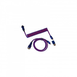 USB 2.0 AM to USB-C 1.08m Premium Coiled Aviator Straight purple Keychron (CAB1_KEYCHRON)