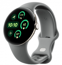Google Pixel Watch 3 41 mm Wi-Fi Champagne Gold Aluminum Case/Hazel Active Band EU