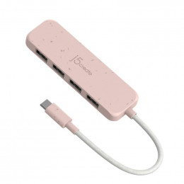 J5create 4 USB-A Red (JCH341ER-N)