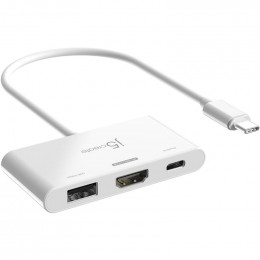 J5create USB-C 3-в-1 White (JCA399-N)