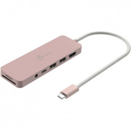 J5create USB-C 6-в-1 Rose (JCD373ER-N)