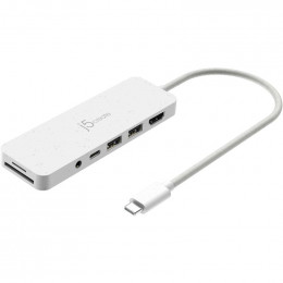 J5create USB-C 6-в-1 White (JCD373EW-N)