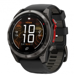 Fenix 8 Pro 51 mm MicroLED Carbon Gray Titanium with Black/Pebble Gray (010-03380-00/01) EU