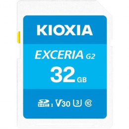 Kioxia 32GB SDXC class 10 UHS-I U3 V30 Exceria G2 (LNEX2L032GG4)