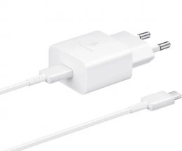 SAMSUNG 15W Power Adapter (w C to C Cable) (EP-T1510XWEGEU)