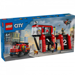 LEGO City Пожежне депо з пожежною машиною 843 деталей (60414)