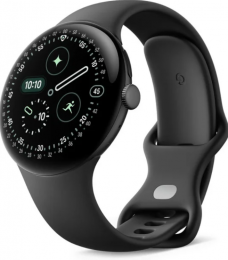 Google Pixel Watch 4 45mm Wi-Fi Matte Black Aluminum case / Obsidian Active Band (GA09962-US)