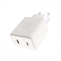 WUW-C189 PD 20W Charger USB C + USB C white