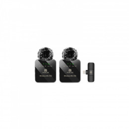 Puluz для iPhone/iPad 8-контактний приймач і два мікрофони Black (PU647B)