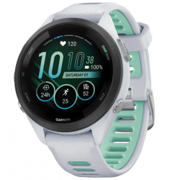 Garmin Forerunner 265S Black Bezel w. Whitestone Case and Whitestone/Neo Tropic S. Band (010-02810-04/14/54) EU