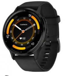 Garmin Venu 3 Slate Stainless Steel Bezel with Black Case and Silicone Band (010-02891-01/51) EU
