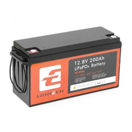 LiFePo4 LITHTECH 12,8V 200Ah, 2.25k + Bluetooth (TE12200B)