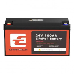 Lithtech TE24100B + Bluetooth LiFePO4 25,6V 100Ah