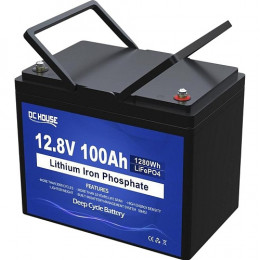 DC HOUSE LiFePO4 12V (12.8V/100Ah/1280Wh) (DC HOUSE-12100)