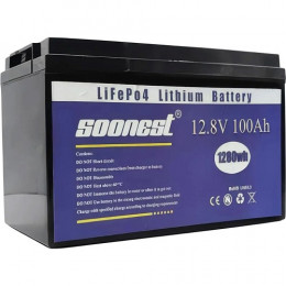 SOONEST LiFePO4 12V (12.8V/100Ah/1280Wh) (SOONEST-12100)